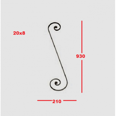 volute-en-s-grande-longueur-a-noyaux-fer-forge-avec-dimensions-P8895