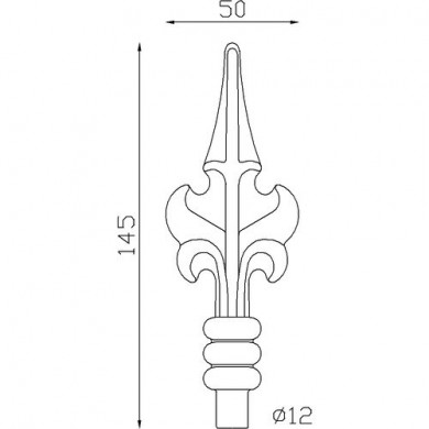 fer-de-lance-pointe-acier-forge-barreau-rond-diametre-12-diametre-16-decoration-p0412-cotes