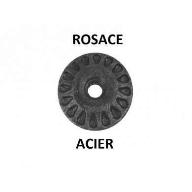 ROSACE ACIER ø67 - HAUTEUR 10 MM - INTERIEUR Ø16
