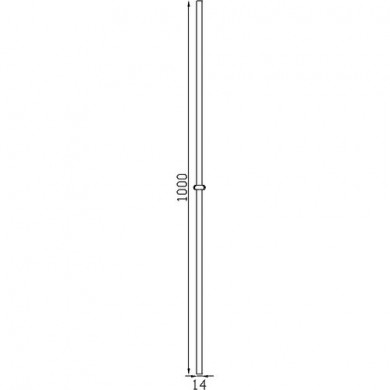 barreau-ornement-central-acier-fer-forge-dimensions-14X14-avec-cotes-C0394